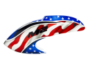Airbrush Fiberglass USA Flag Canopy - OMP HOPPY M2