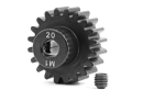 Gear, 20-T pinion (machined, hardened steel) (1.0 metric...