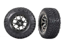 Tires & wheels, assembled, glued (For d Raptor R black...