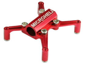 Aluminum Tail Servo Mount Round (RED) (for MH TBR series)
